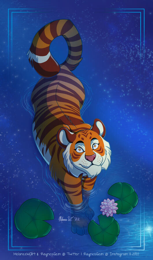 Year of the Tiger, original illustration, 2022