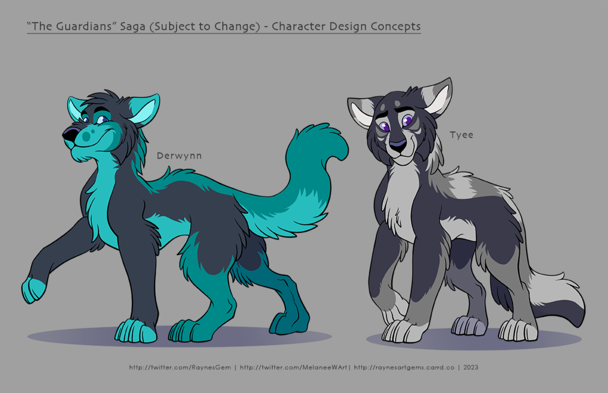 Derwyn and Tyee Character Concepts