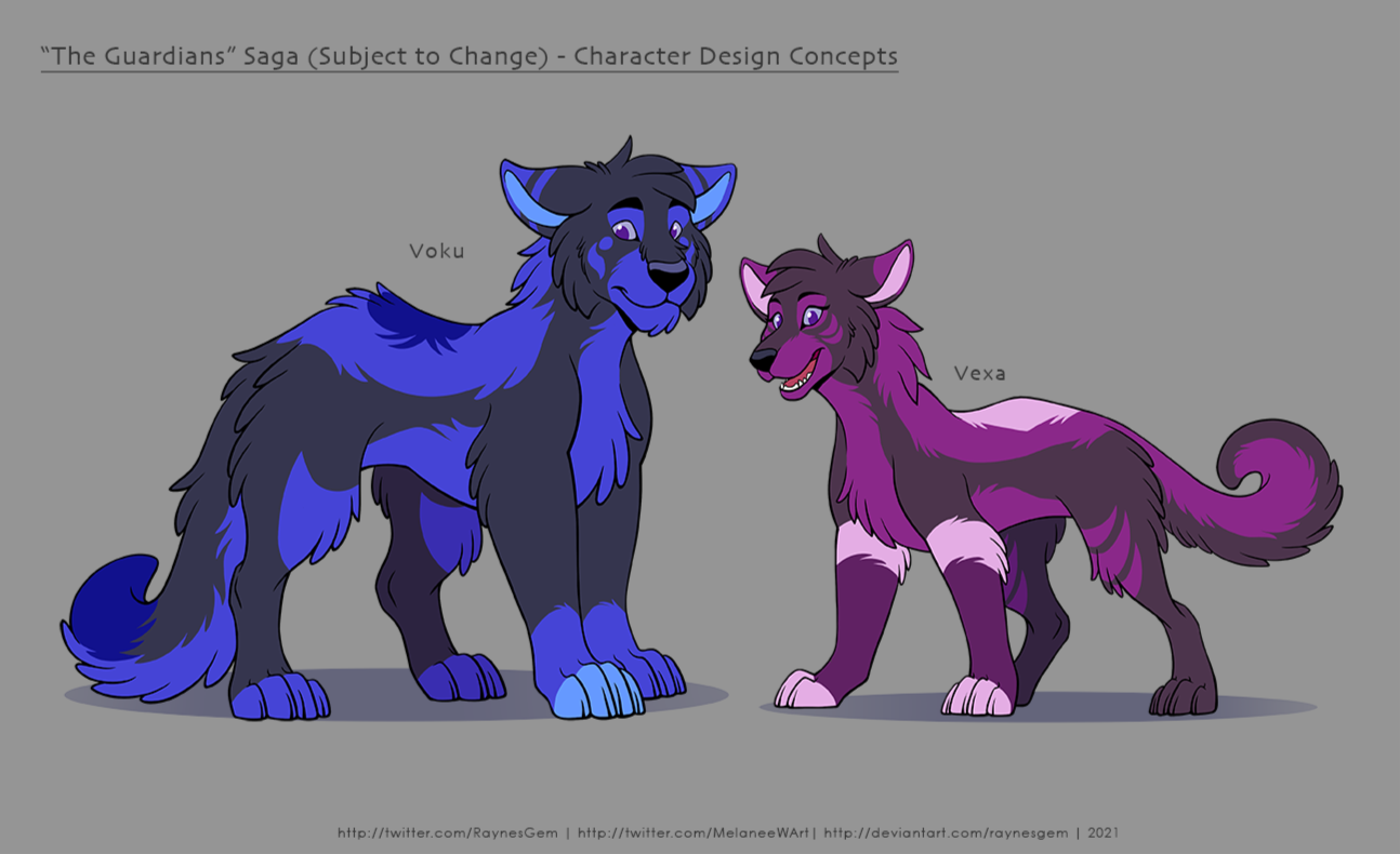 Voku and Vexa Character Design Concepts